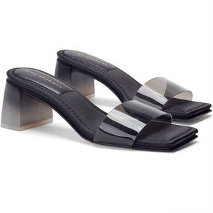 Good American Block Heel Slide Sandal